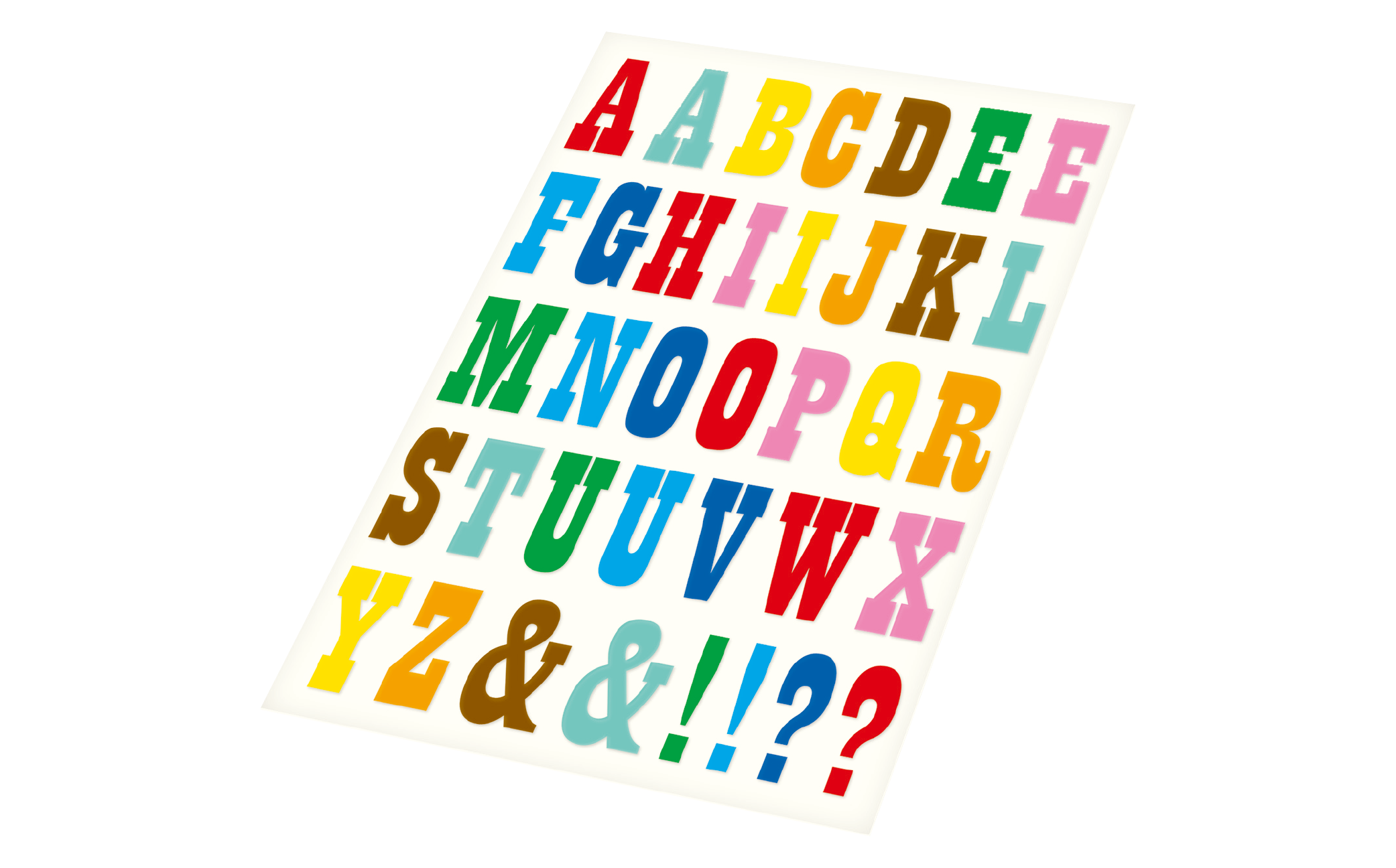 Alphabet Sticker Kit